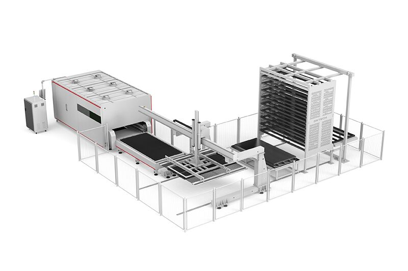 Automatic Loading and Unloading Laser Cutting Machine with Warehousing ...